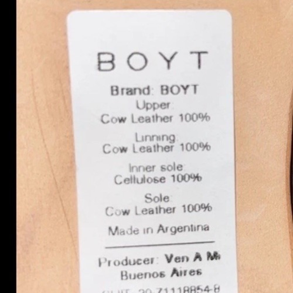 (b15/10)boyt lace up leather  Argentina shoes women Size 6
